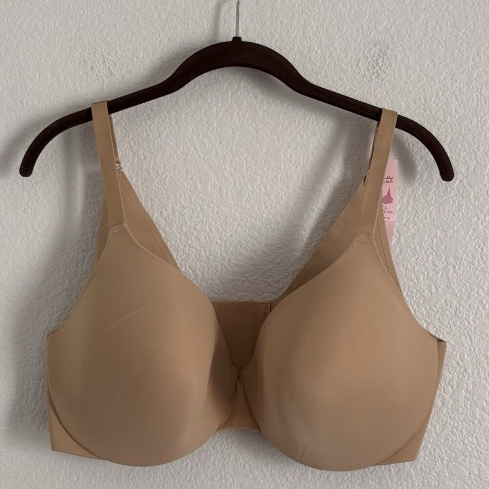 NWT Cacique Women's Size 40DDD Cafe Mocha  Back Smoothing Bra